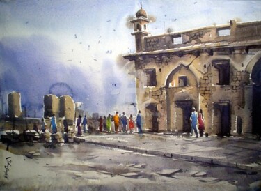 Painting titled "Hyderabad04." by Kishore Singh, Original Artwork