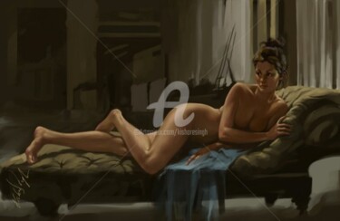 Arts numériques intitulée "nude02." par Kishore Singh, Œuvre d'art originale