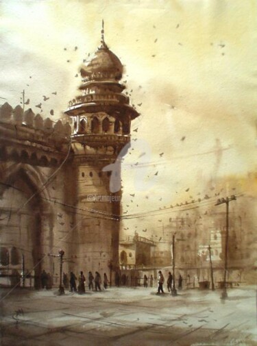 Painting titled "Hyderabad13" by Kishore Singh, Original Artwork