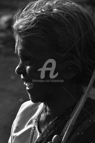 Photography titled "OldLady02" by Kishore Singh, Original Artwork