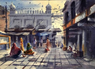 Painting titled "Hyderabad_20" by Kishore Singh, Original Artwork, Oil