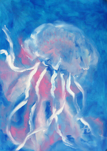 Картина под названием "медуза" - Natalia Кislitsa, Подлинное произведение искусства, Масло