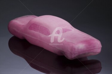 Sculpture titled ""Pink Cadillac"" by Kitty Mathieson, Original Artwork