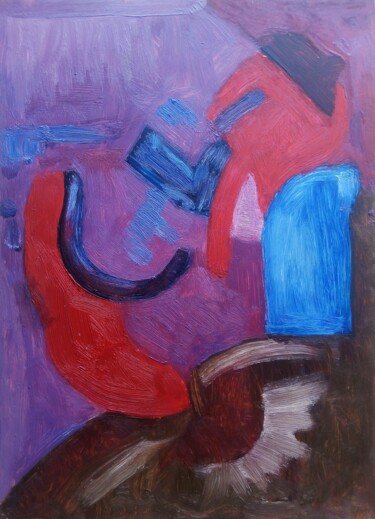 Painting titled "Twister" by Kiyemba Muhamed, Original Artwork, Oil