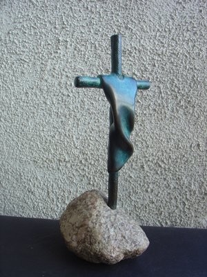 Rzeźba zatytułowany „krzyz polny” autorstwa Krzysztof Kizlich, Oryginalna praca