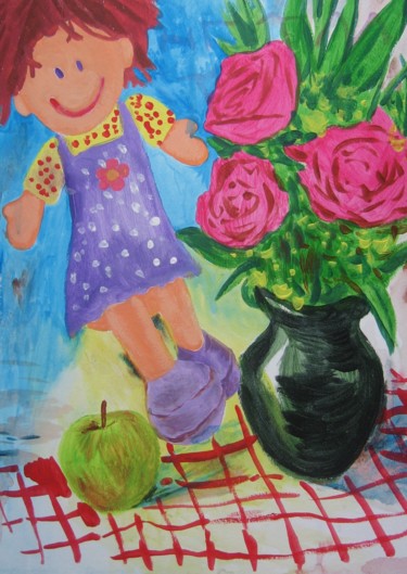 Рисунок под названием "Flowers#3" - Yulia Vyacheslavovna, Подлинное произведение искусства, Другой