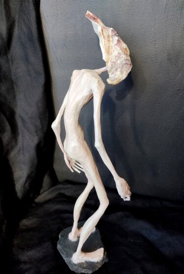 Sculpture intitulée "Aliéné (4)" par Karine Krynicki, Œuvre d'art originale, Papier