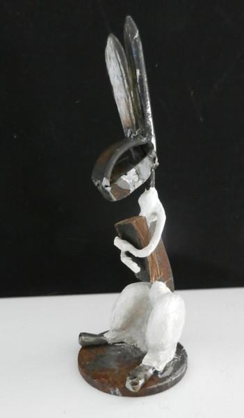 Escultura titulada "Le livre" por Karine Krynicki, Obra de arte original, Metales