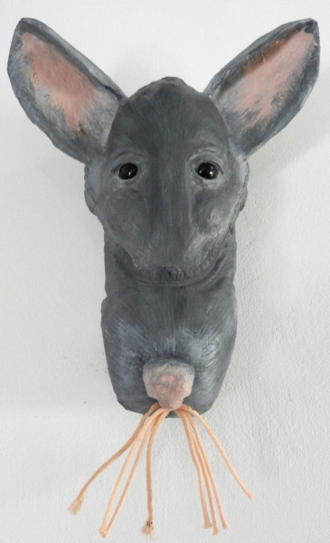 Sculpture intitulée "Petit Rat" par Karine Krynicki, Œuvre d'art originale, Papier