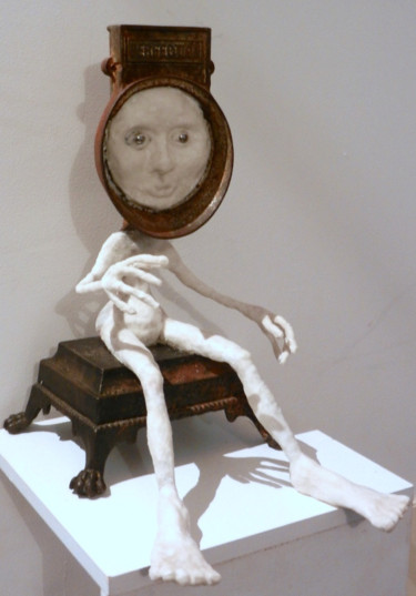 Sculpture intitulée "Work in progress..." par Karine Krynicki, Œuvre d'art originale, Métaux