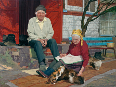 Günlük yaşam Tablo, petrol, spiritüel sanat, sanat eseri Юрий Клапоух tarafından