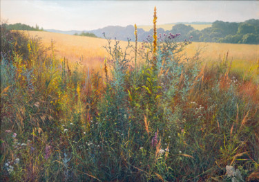 Картина под названием "Травы." - Юрий Клапоух, Подлинное произведение искусства, Масло