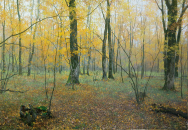 Картина под названием "Лес." - Юрий Клапоух, Подлинное произведение искусства, Масло