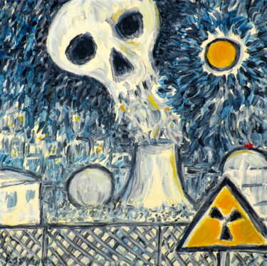 Malarstwo zatytułowany „Nuclear/Atomic Ener…” autorstwa Kevin Larmee, Oryginalna praca, Olej
