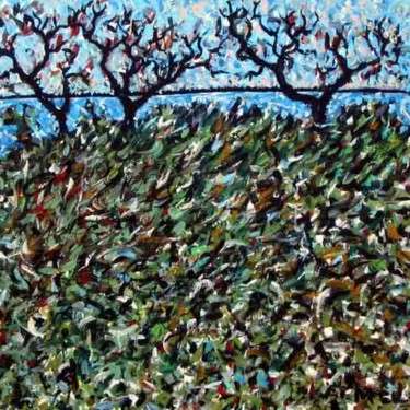 Painting titled "Trees" by Kevin Larmee, Original Artwork