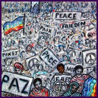 Desenho intitulada "Peace" por Kevin Larmee, Obras de arte originais