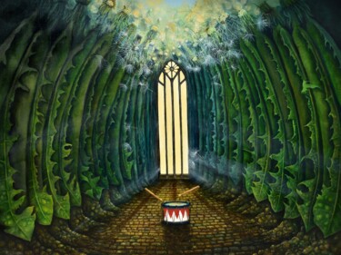 Картина под названием ""Exodus"" - Klaudia Karasek, Подлинное произведение искусства, Масло Установлен на Деревянная рама дл…
