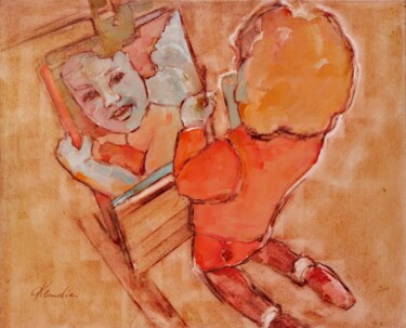 Pintura titulada ""Las primeras manch…" por Klaudia Neuhardt, Obra de arte original, Oleo Montado en Bastidor de camilla de…