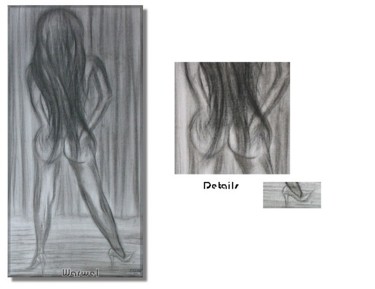 Malerei mit dem Titel "Nude No. 2 ~ Charoc…" von Klaudia Warwel, Original-Kunstwerk, Öl