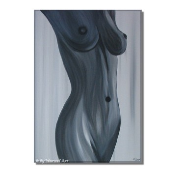 Malerei mit dem Titel "Celine ~ Acrylic Pa…" von Klaudia Warwel, Original-Kunstwerk, Öl