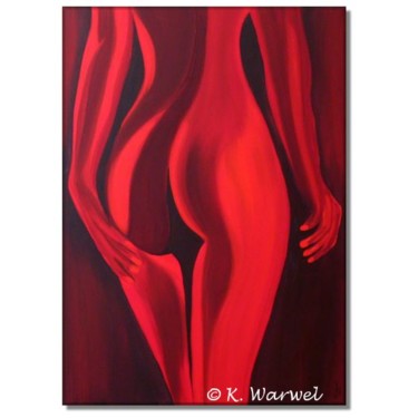 Painting titled "Ella - Acrylic pain…" by Klaudia Warwel, Original Artwork, Oil