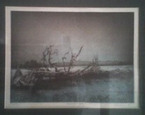 Pittura intitolato "Der gestürzte Baum" da Klaus Boettger, Opera d'arte originale