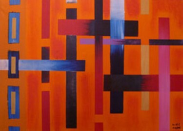 Painting titled "SYMMETRIE" by Klaus-Dieter Leonhardt, Original Artwork, Acrylic