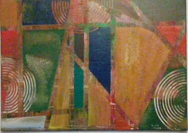 Schilderij getiteld "Ohne Titel" door Klaus-Dieter Leonhardt, Origineel Kunstwerk, Acryl