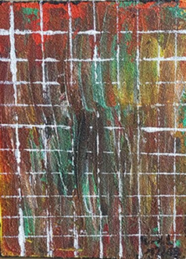 Malerei mit dem Titel "QUADRAT" von Klaus-Dieter Leonhardt, Original-Kunstwerk, Acryl