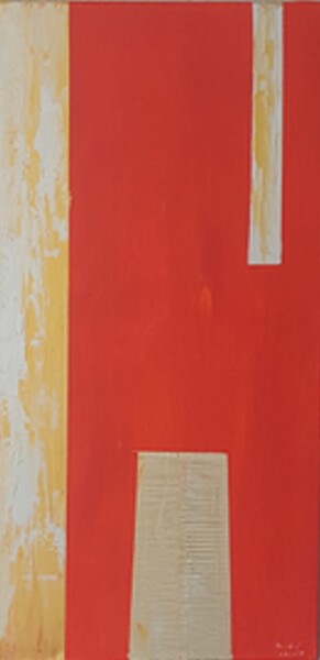 Malerei mit dem Titel "WÄRME" von Klaus-Dieter Leonhardt, Original-Kunstwerk, Acryl