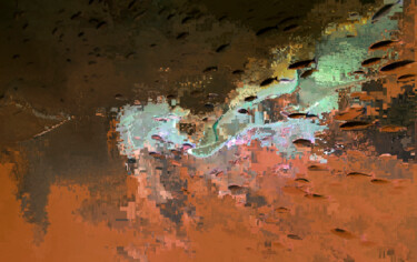 Digitale Kunst mit dem Titel "La Mer II" von Klaus Rudolph, Original-Kunstwerk, 2D digitale Arbeit