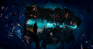 Digitale Kunst mit dem Titel "Light Eaters" von Klaus Rudolph, Original-Kunstwerk, 2D digitale Arbeit