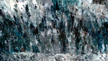 Digitale Kunst mit dem Titel "Winterreise III" von Klaus Rudolph, Original-Kunstwerk, 2D digitale Arbeit