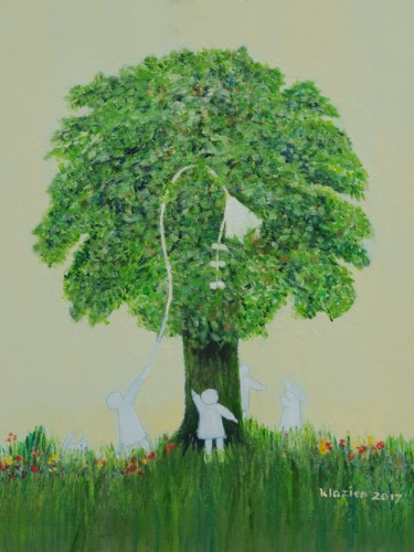 Summer Fantasy Schilderij getiteld "Summer Fantasy" door Klazien De Vries, Origineel Kunstwerk