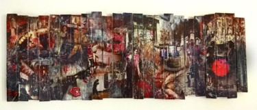 Collages intitulée "palissade80" par Kl, Œuvre d'art originale