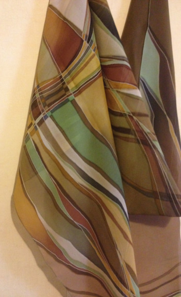 Textile Art titled "Handkerchief batik…" by Lidia Cravcenco, Original Artwork, Fabric