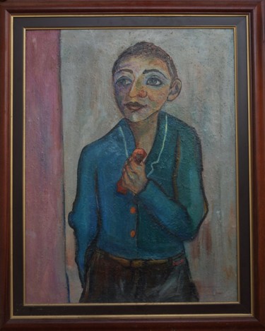 Painting titled "Boy" by Klim, Original Artwork, Oil