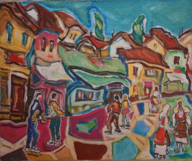 Peinture intitulée "Old bazar" par Klim, Œuvre d'art originale, Huile