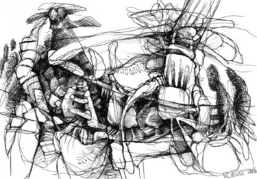 Zeichnungen mit dem Titel "MEERESGRÜNDE Blatt…" von Stefan Klinkigt, Original-Kunstwerk, Andere
