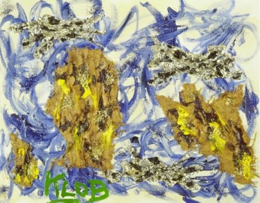 Peinture intitulée "Auvers 1976" par Klob, Œuvre d'art originale, Huile
