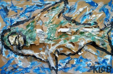 Peinture intitulée "Big Fish" par Klob, Œuvre d'art originale, Huile