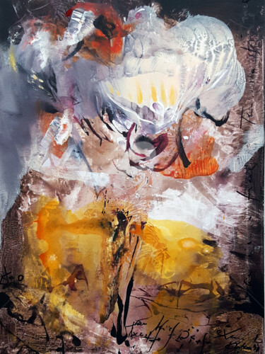 Malerei mit dem Titel "GESTURAL SINGULAR S…" von Kloska Ovidiu, Original-Kunstwerk, Acryl