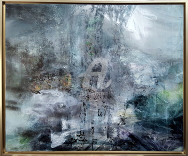 Malerei mit dem Titel "HUGE FRAMED DIAPHAN…" von Kloska Ovidiu, Original-Kunstwerk, Acryl