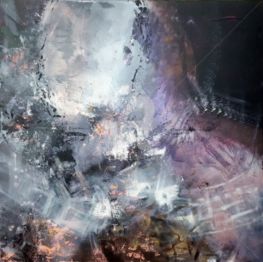 Картина под названием "DARKSCAPE CREATOR E…" - Kloska Ovidiu, Подлинное произведение искусства, Акрил Установлен на Деревянн…