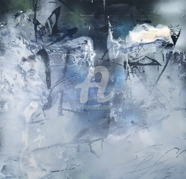 Картина под названием "STUNING LIGHT ABSTR…" - Kloska Ovidiu, Подлинное произведение искусства, Акрил Установлен на Деревянн…