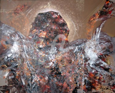 Peinture intitulée "WOW UNIQUE LARGE ON…" par Kloska Ovidiu, Œuvre d'art originale, Acrylique