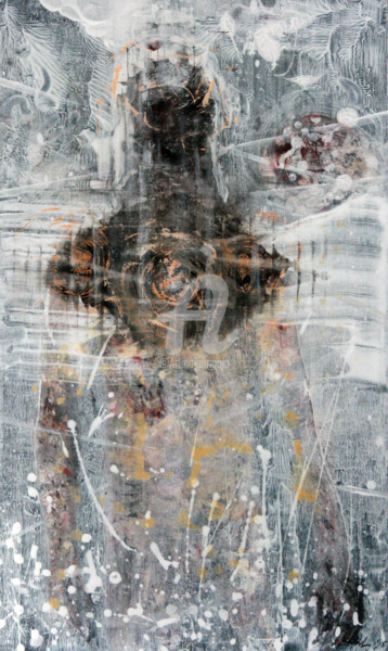 Ζωγραφική με τίτλο "HUMAN CONDITION ESC…" από Kloska Ovidiu, Αυθεντικά έργα τέχνης, Ακρυλικό