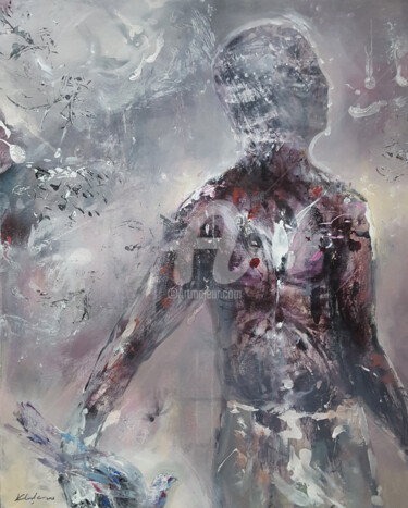 ONEIRIC SPIRITUAL ART BY O KLOSKA HUMAN CONDITION Painting titled "ONEIRIC SPIRITUAL A…" by Kloska Ovidiu, Original Art, Acrylic