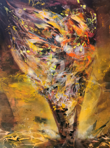 Autumn colors inspiration oneiric painting still life by O K Painting titled "Autumn colors inspi…" by Kloska Ovidiu, Original Art, Acrylic Mounted on Stretcher frame