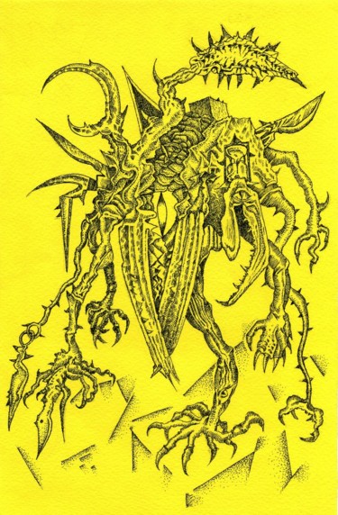 Drawing titled "Destroyer" by Klovasi, Original Artwork, Other